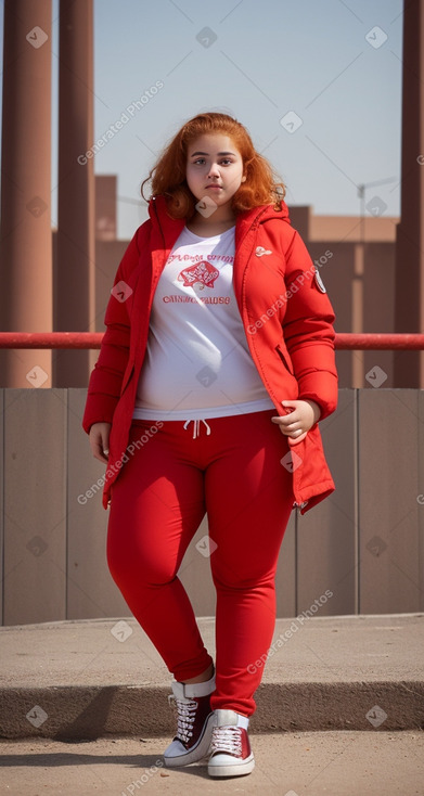 Moroccan teenager girl with  ginger hair