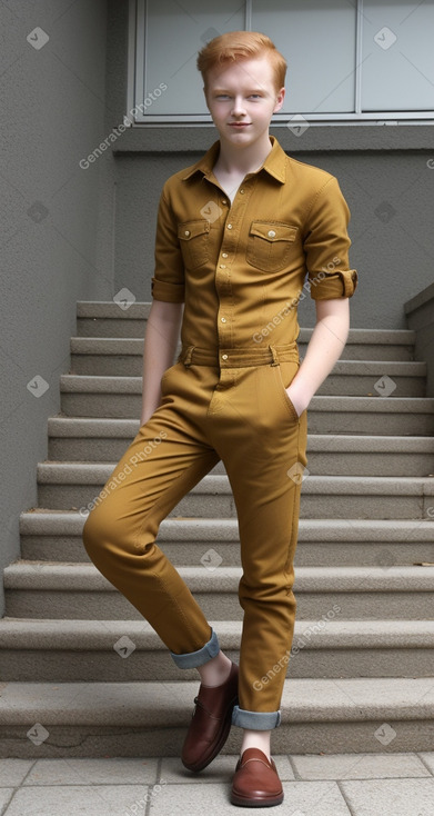 Estonian teenager male with  ginger hair