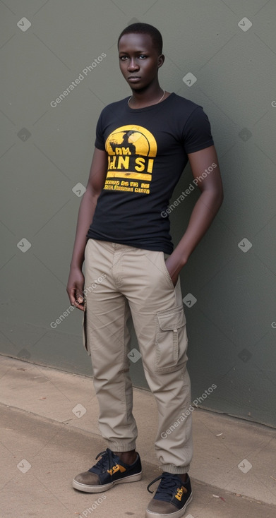 Ugandan young adult male with  ginger hair