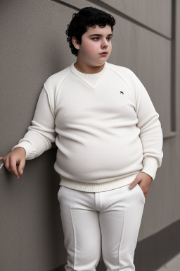 Italian teenager boy with  black hair