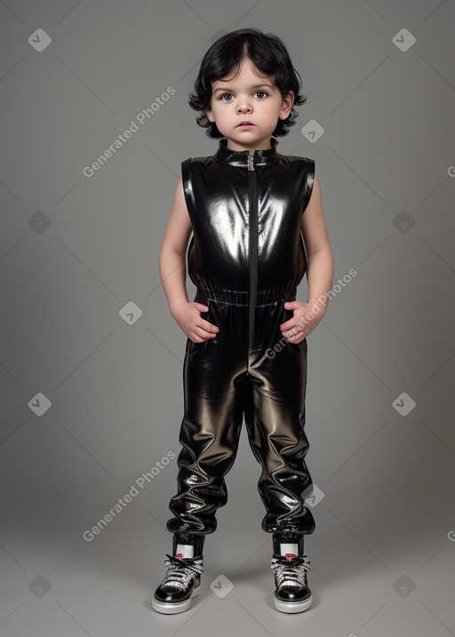 Canadian infant boy with  black hair