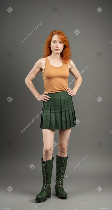 Hungarian 45 years female with  ginger hair