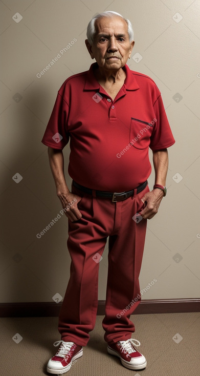 Mexican elderly male with  brown hair