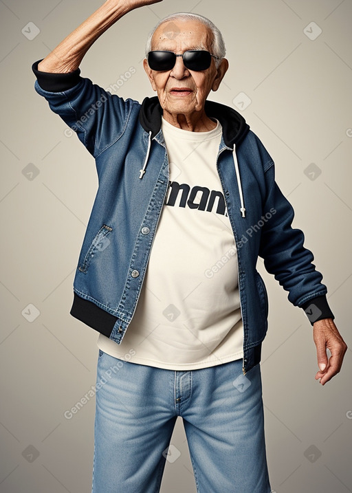 Algerian elderly male with  black hair