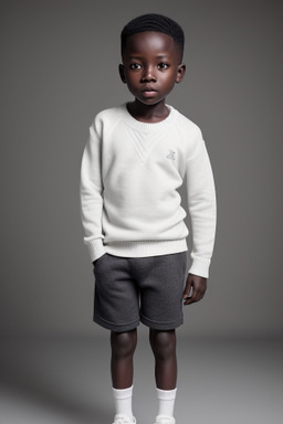 Ugandan child boy with  white hair