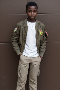 Zimbabwean teenager boy with  brown hair