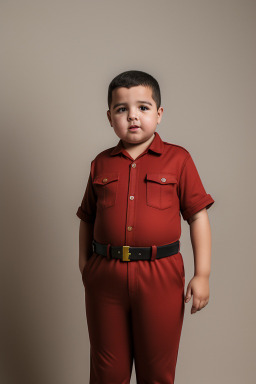 Algerian child boy with  brown hair