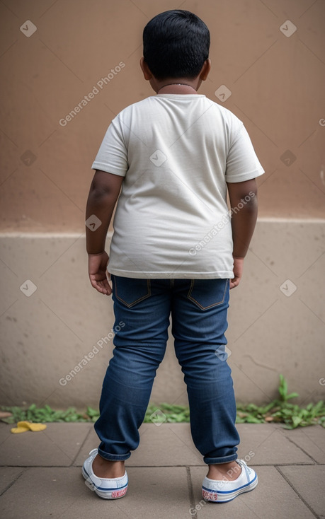 Sri lankan child boy with  blonde hair