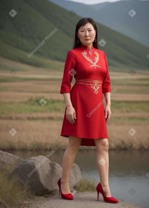 Mongolian middle-aged female 