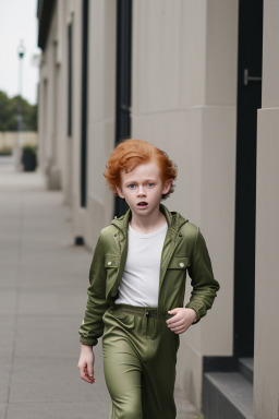 Irish child boy with  ginger hair