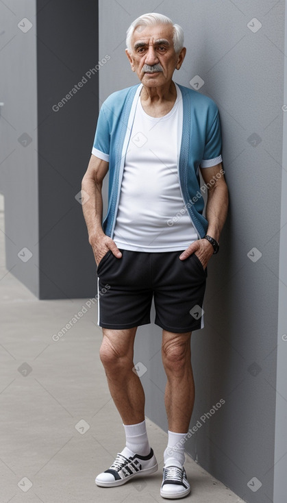 Azerbaijani elderly male with  white hair