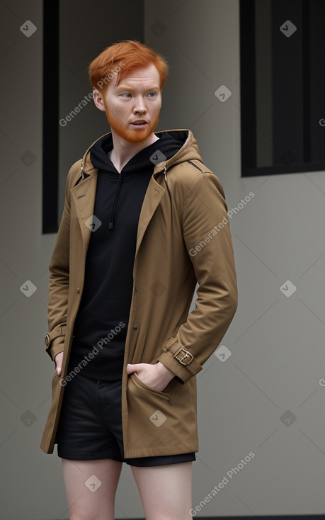 Chinese adult male with  ginger hair