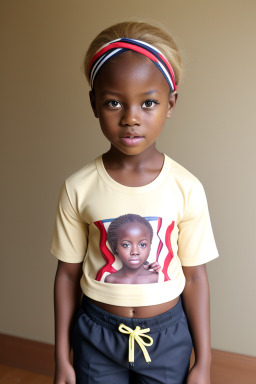 Ghanaian child girl with  blonde hair