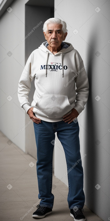 Mexican elderly male with  white hair