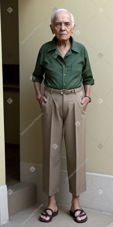 Mexican elderly non-binary with  brown hair