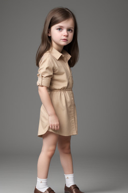 Romanian infant girl with  brown hair