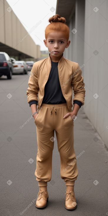 Venezuelan child boy with  ginger hair