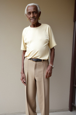 Ethiopian elderly male with  blonde hair