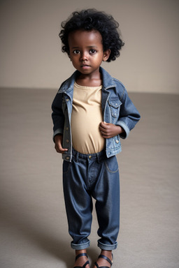 Ethiopian infant boy with  black hair