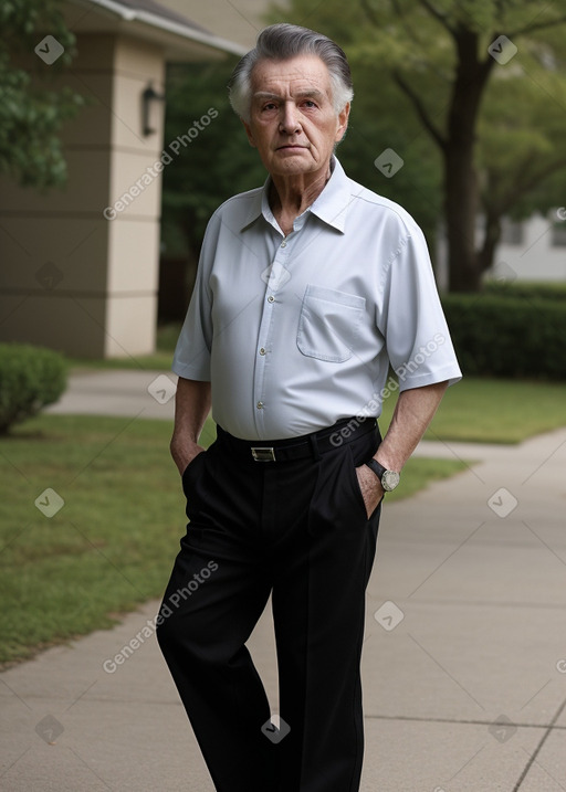 Irish elderly male with  black hair