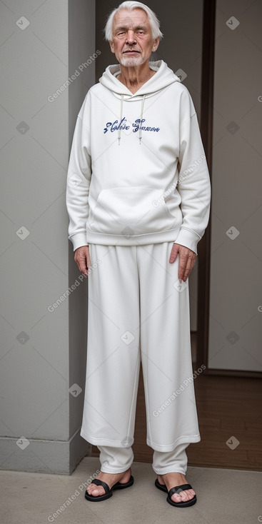 Slovenian elderly male with  white hair