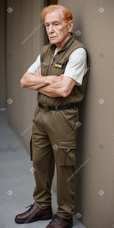 Italian elderly male with  ginger hair