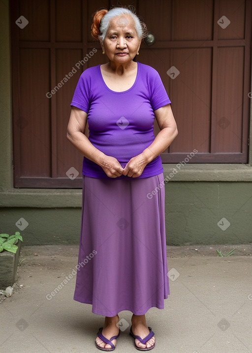 Nepalese elderly female with  ginger hair