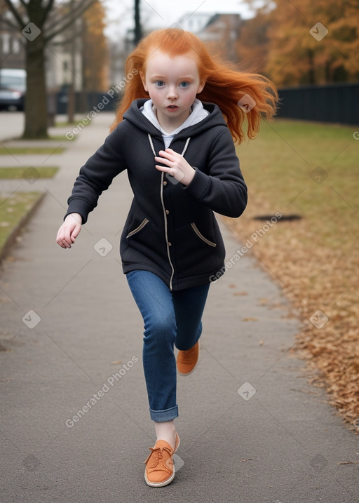 Lithuanian child female with  ginger hair