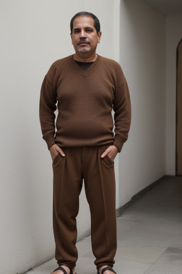 Venezuelan middle-aged male with  brown hair