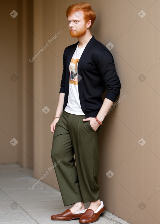 Bangladeshi young adult male with  ginger hair