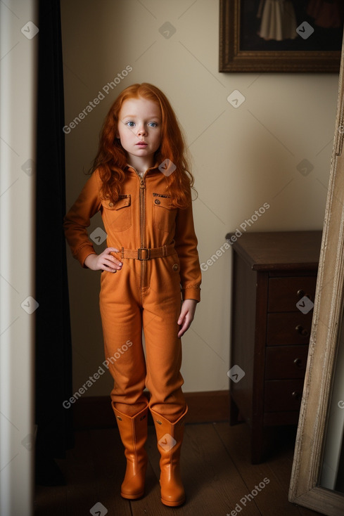 Dutch child female with  ginger hair