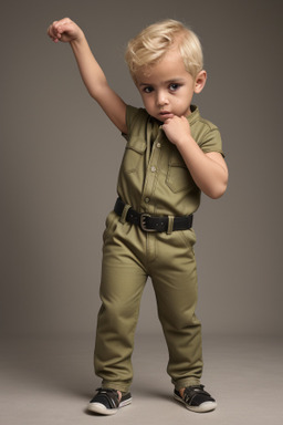 Libyan infant boy with  blonde hair