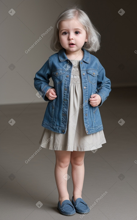 Georgian infant girl with  gray hair