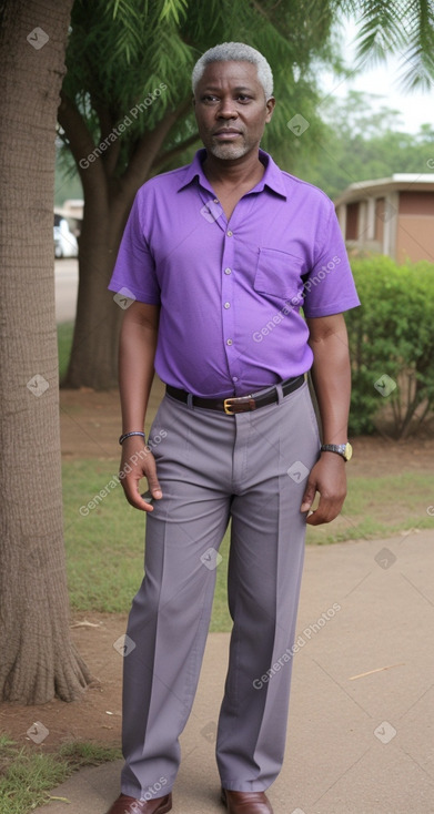 Zambian middle-aged male with  gray hair