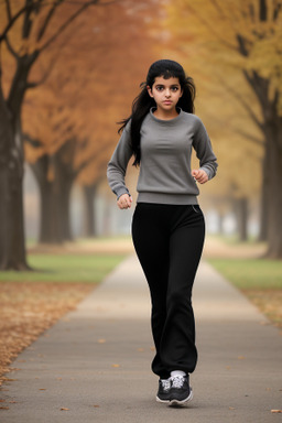 Yemeni teenager girl with  black hair