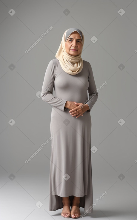 Omani 45 years female with  gray hair