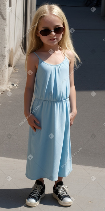 Croatian child girl with  blonde hair