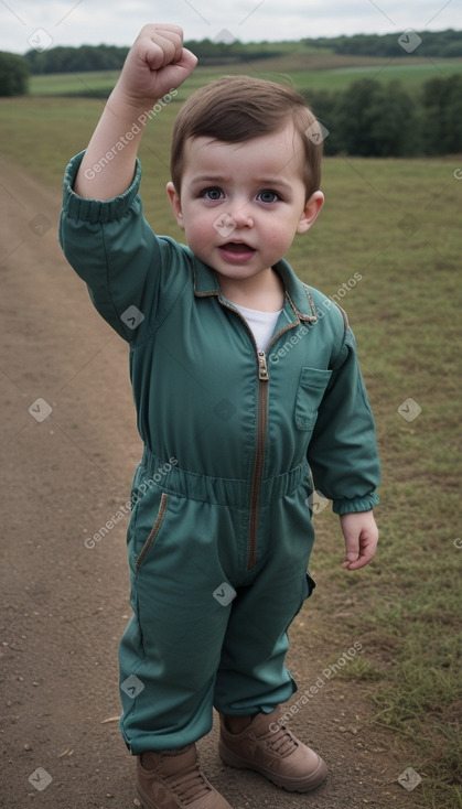 Georgian infant boy with  brown hair