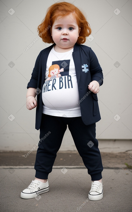 Greek infant girl with  ginger hair