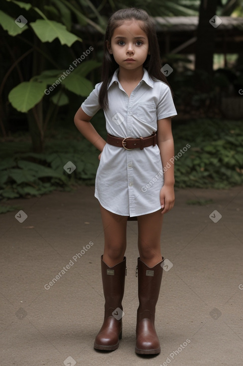 Costa rican child girl 