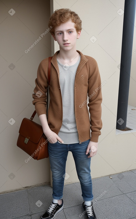 Syrian teenager boy with  ginger hair