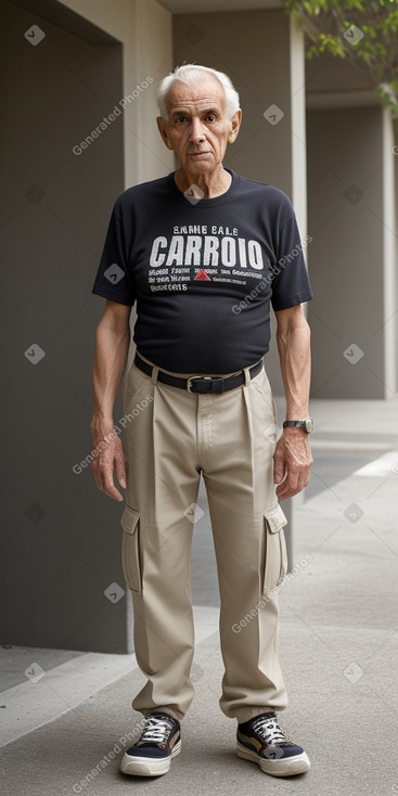 Spanish elderly male with  blonde hair