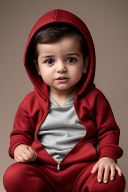 Turkish infant boy with  brown hair