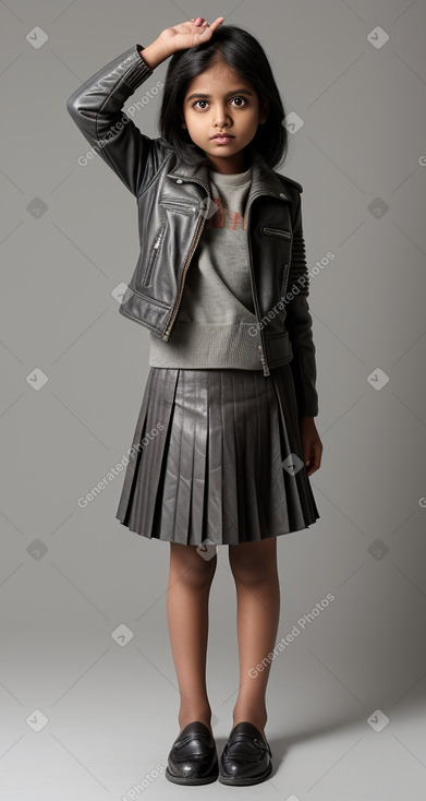 Bangladeshi child girl with  gray hair