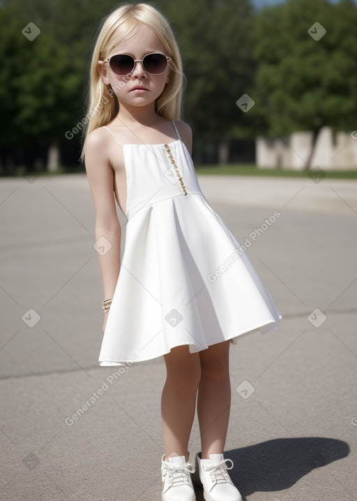 Child female with  blonde hair