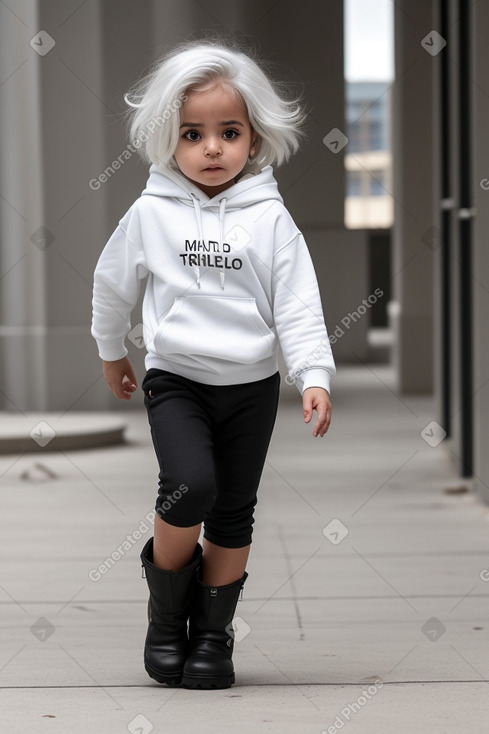 Libyan infant girl with  white hair