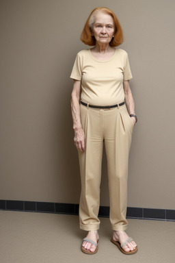 Elderly female with  ginger hair