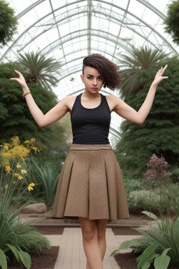 Libyan young adult female with  brown hair