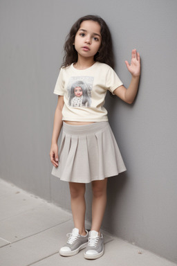 Brazilian infant girl with  gray hair