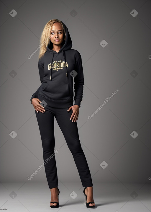 Ethiopian 45 years female with  blonde hair